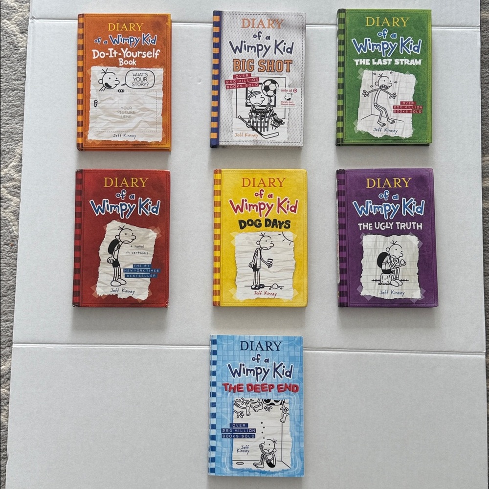Diary of a Wimpy Kid Book Set/ Bundle of 7 Books/ Hardcover Kids Reading - Picture 4 of 13